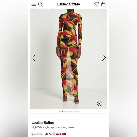 Louisa Ballou Dresses & Skirts - Louisa Ballou Multicolor Maxi Dress